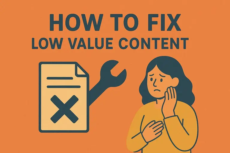 How to Fix Low Value Content